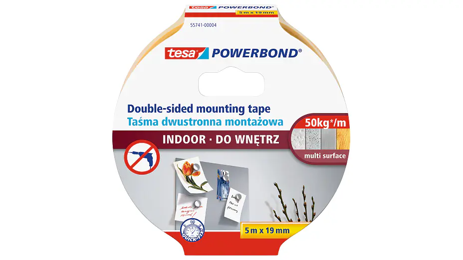 tesa Powerbond Taśma dwustronna&nbsp;montażowa Powerbond do stosowania&nbsp;wewnątrz pomieszczeń tesa® 55741